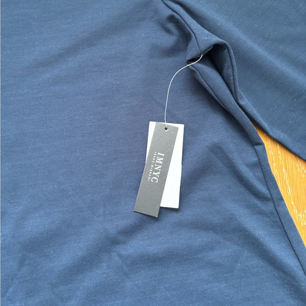 Isaac Mizrahi Blue Long Sleeve Dress - Picture 6 of 9